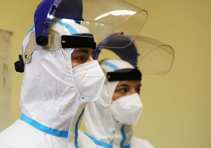 Armin Laschet visits a coronavirus disease (COVID-19) testing unit in Cologne